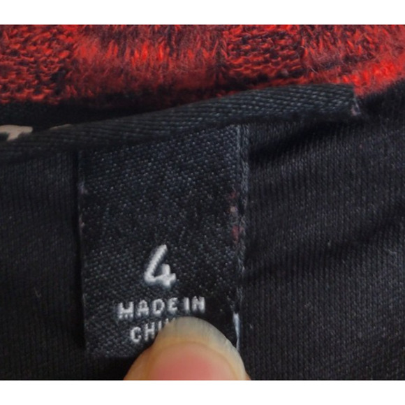 Torrid Red Mini Brushed Rib Tiered Long Sleeve Skater Dress Women's Plus Size 4 - Picture 3 of 16